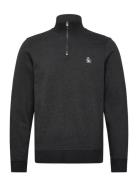Original Penguin L/S Fleece Quarter Z Grå