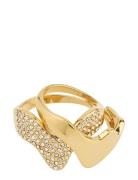 Pilgrim Connect 2-In-1 Set Crystal Rings Gold-Plated Guld