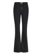 Mango Fiona Flared Mid-Rise Jeans Svart