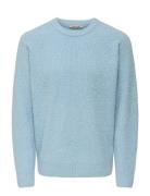 ONLY & SONS Onsdale Life Rlx Ls Raglan Knit Blå