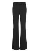 Mango Mid-Rise Flare Trousers Svart