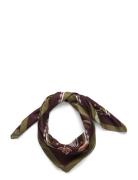Mango Paisley Satin Scarf Brun