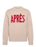 J. Lindeberg Fabian Graphic Knit Sweater Beige