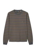 Mads Nørgaard Cotton Jersey Stripe Frode Tee Ls Grå