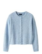LMTD Nlfkleave Ls Short Knit Cardigan Noos Blå