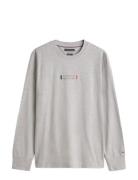 Tommy Hilfiger Brand Love Ls Tee Grå