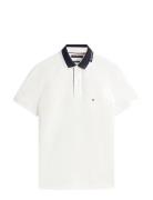 Tommy Hilfiger Pique Grafic Collar Reg Polo Vit