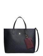 Tommy Hilfiger Th Icon Satchel Mono Marinblå