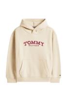 Tommy Hilfiger Monotype Print Hoodie Kräm