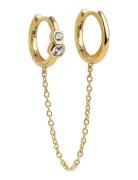 Enamel Copenhagen Hoops, Nova Chain Piece Guld