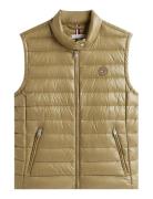 Tommy Hilfiger Ul Down Reg Mock Nk Vest Khaki Green