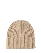 Selected Slhniell Neps Wool Blend Beanie Beige