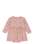 Minymo Dress Ls Aop Rosa