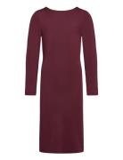 Rosemunde Kids Rkbillie Ls Reversible Midi Dress Burgundy