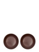 OYOY Living Design Yuka Deep Plate - Pack Of 2 Brun