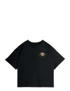 Mini Rodini E.t Emb Ss Tee Svart