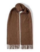 Selected Slftime New Wool Scarf Brun