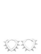 Timi Of Sweden Nike - Spike Hoop Earrings Stainless Steel Silver