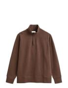 GANT Light Sacker Half Zip Brun