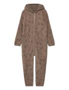 Huttelihut Pram Suit Wool Fleece Brun