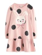 Lindex Dress Aop And Pile Applique Rosa