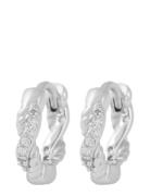 SNÖ Of Sweden Twist Small Ring Ear S/Clear - Silver