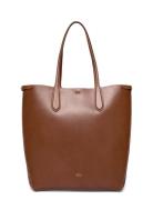 Polo Ralph Lauren Bellport Leather North-South Tote Brun