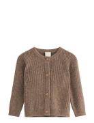 Lindex Cardigan Rib Wool Brun