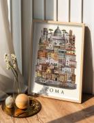 Martin Schwartz Rome Small Poster Multi/patterned