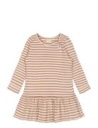 Petit Piao Dress L/S Modal Striped Multi/patterned