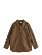Lindex Shirt Babycord Brun