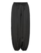 Gina Tricot Satin Balloon Trousers Svart