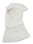 Huttelihut Balaclava Ears Wool Knit Vit