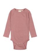 Petit Piao Ppdante Body L/S Merino Wool Rosa