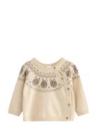 Lindex Strikket Genser Kräm