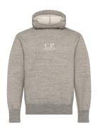 C.P. Company Logo Embroidered Cotton Hoodie Grå