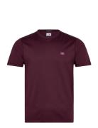 C.P. Company Logo Patch T-Shirt Burgundy